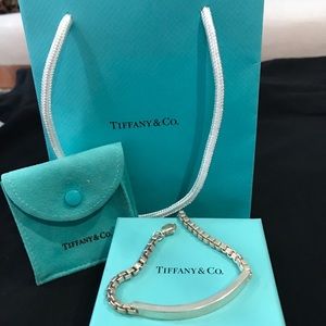 Tiffany& Co Authentic Venetian ID bracelet 7.5"